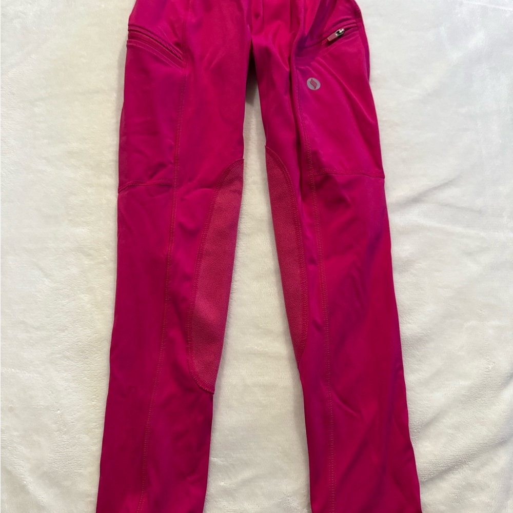 Santiny Girls Pink Equestrian Horse Riding pants Size Small